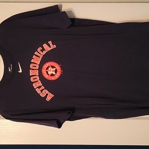 Mens Houston Astros Nike Tee Size XXL
